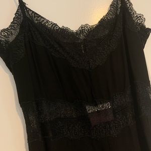 Zara Black Lace Wide Leg Jumpsuit